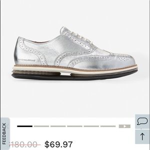 COPY - Silver Cole Haan Loafers.  Size 5.5 new in original box. Was sent wrong …